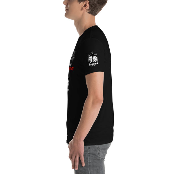 The "She's family TOO!"  (sportbike) Unisex T-Shirt