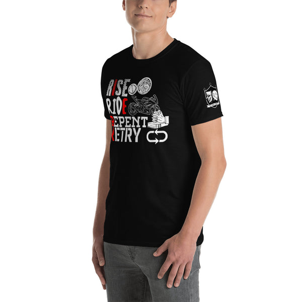 The "Rise Ride Repent Retry" Unisex T-Shirt