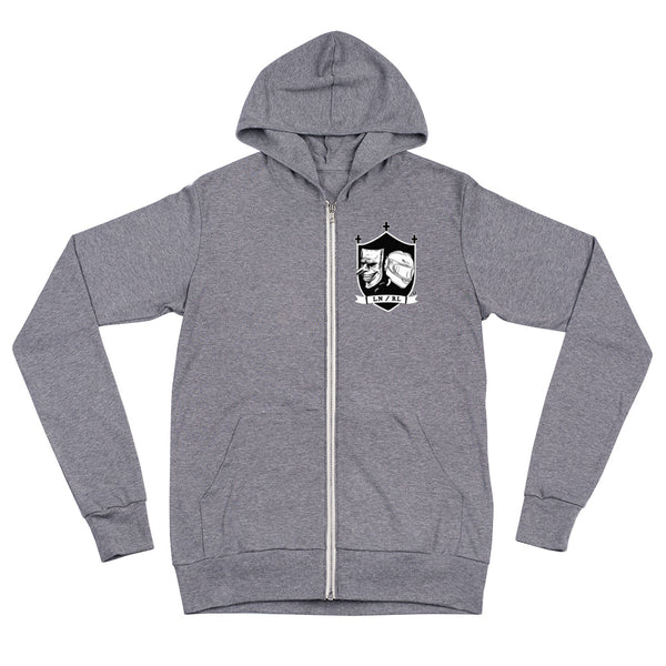 "Over the heart" zip hoodie