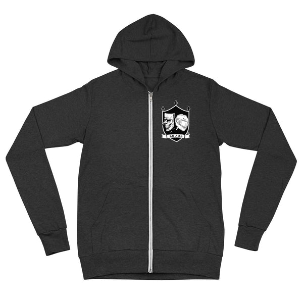 "Over the heart" zip hoodie